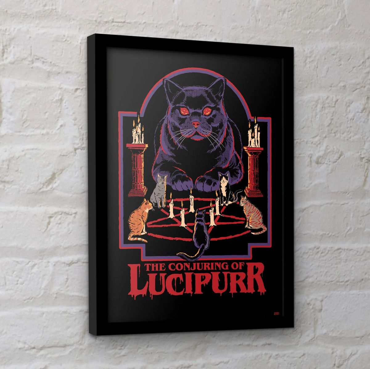 Steven Rhodes - Lucipurr - Kehystetty taidejuliste