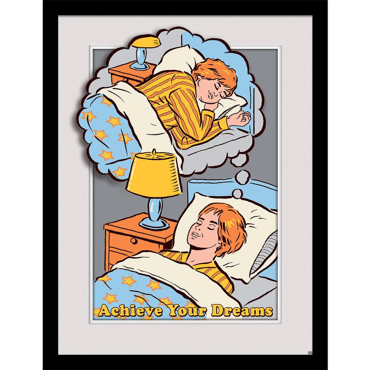 Steven Rhodes - Achieve Your Dreams - Kehystetty taidejuliste