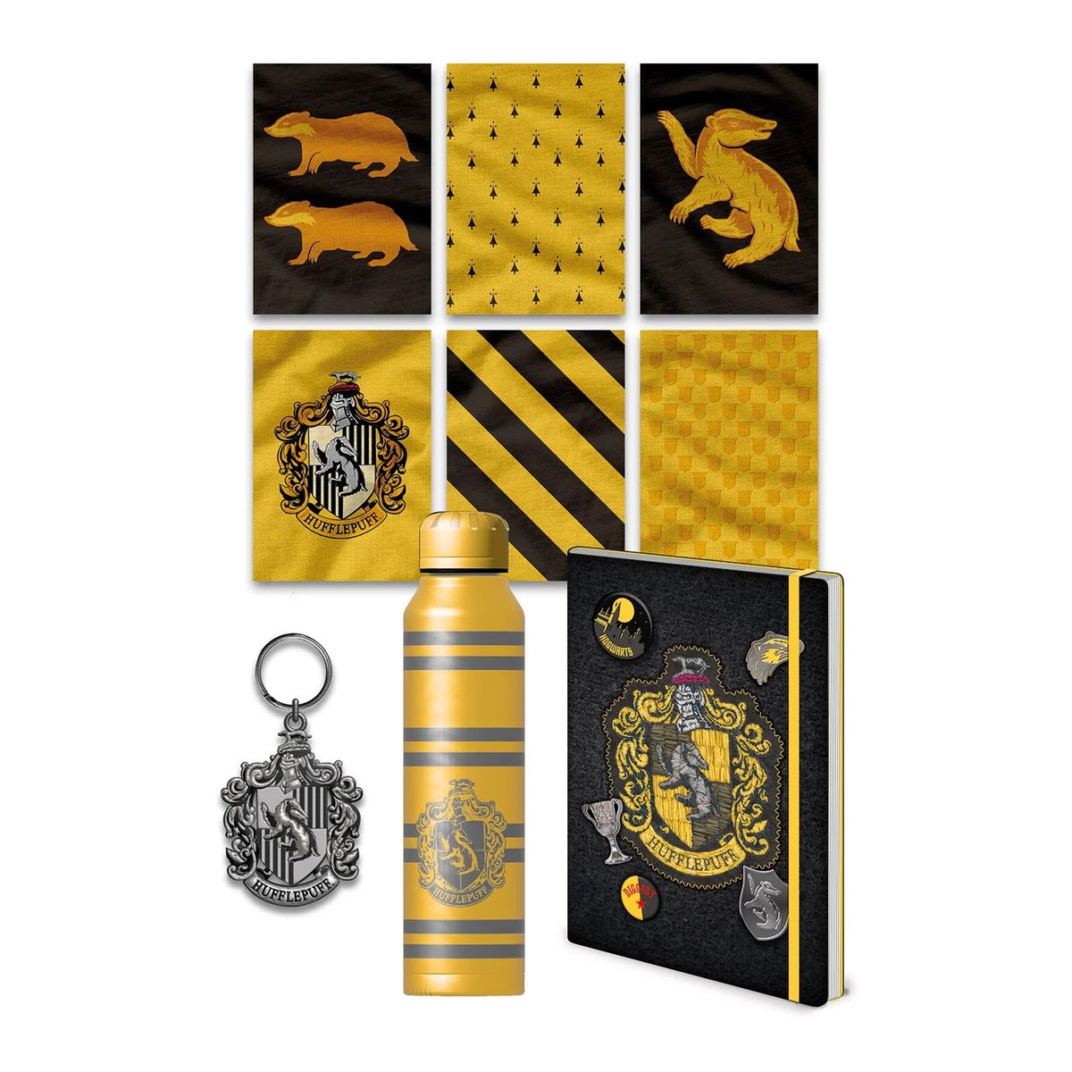 Harry Potter - Colorful Crest Hufflepuff - Lahjasetti