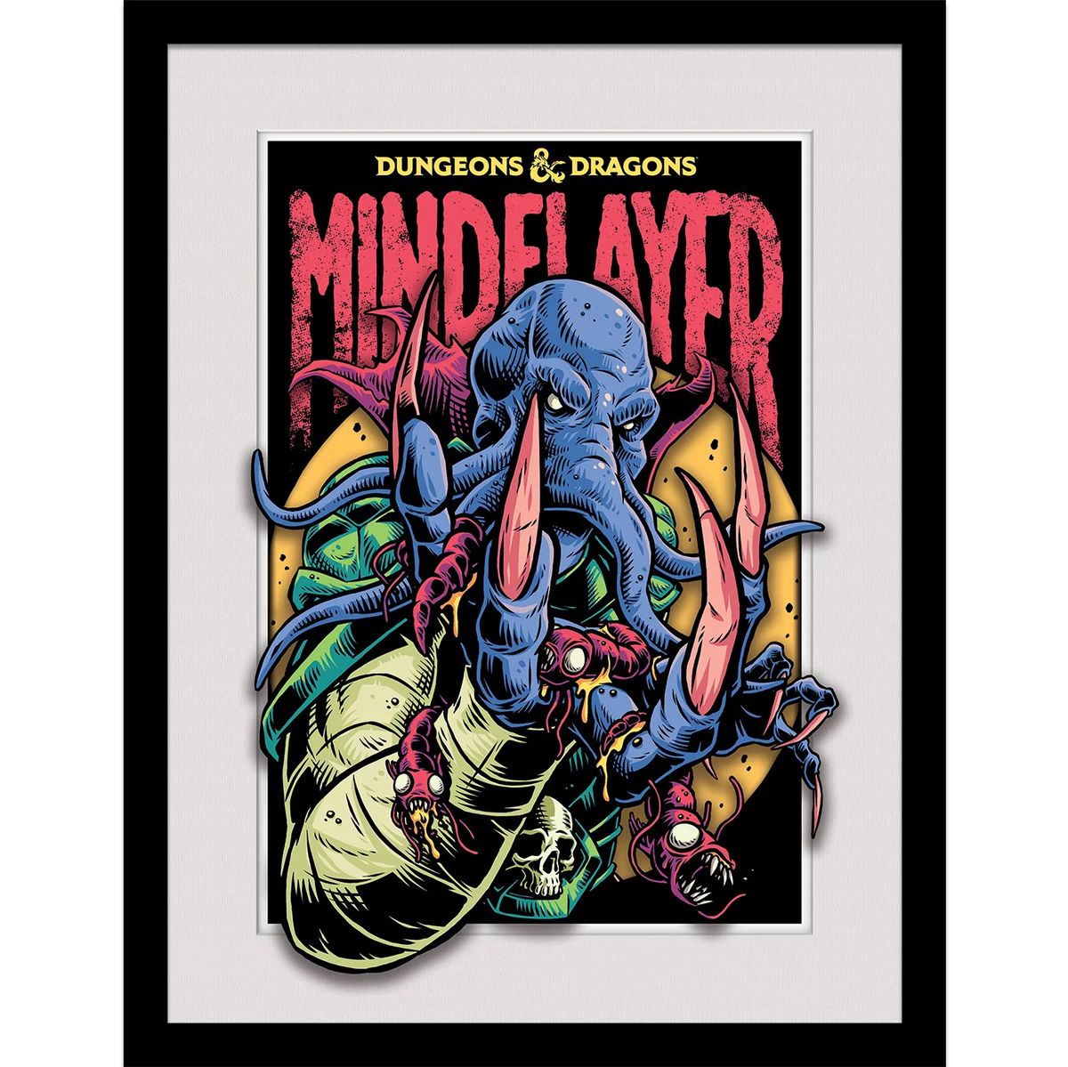 Dungeons & Dragons - Mindflayer - Kehystetty taidejuliste