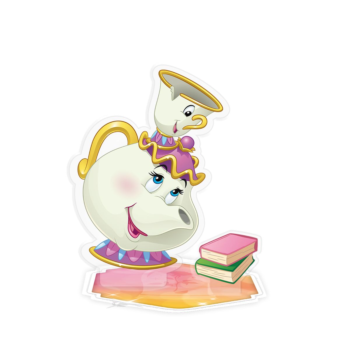 Kaunotar ja hirviö - Chip & Mrs. Potts - Akryylifiguuri (keräilyhahmo)