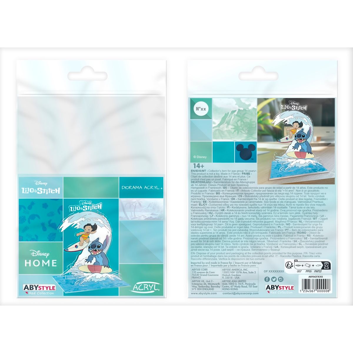 Lilo & Stitch - Surfing - Dioraama (akryylinen)