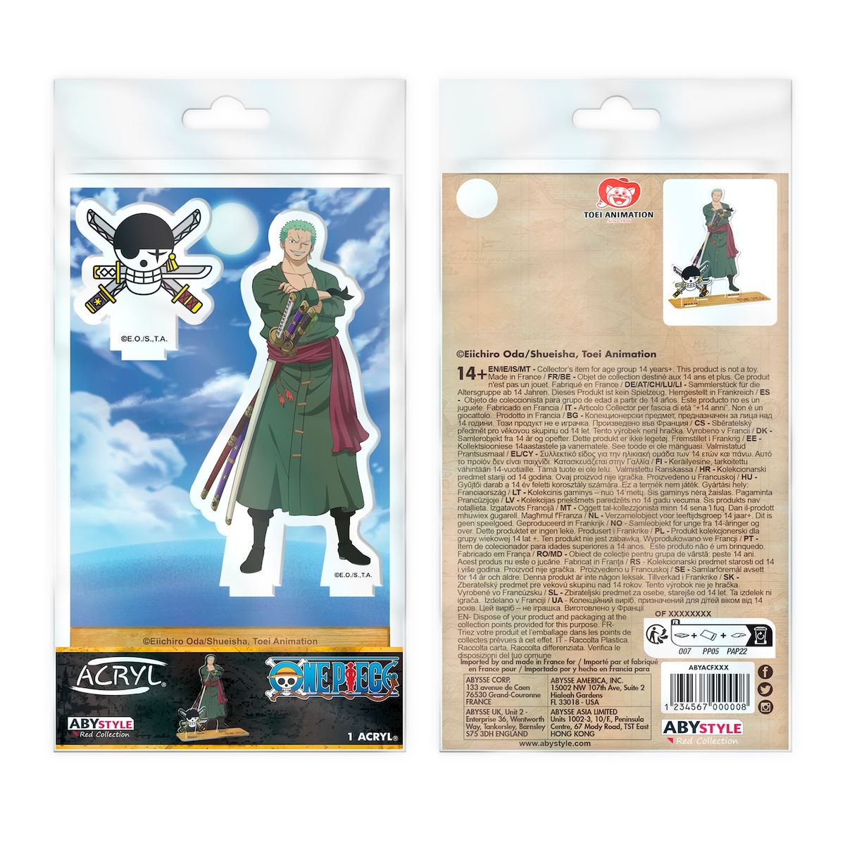 One Piece - Swordsman Zoro - Acrylic Figure