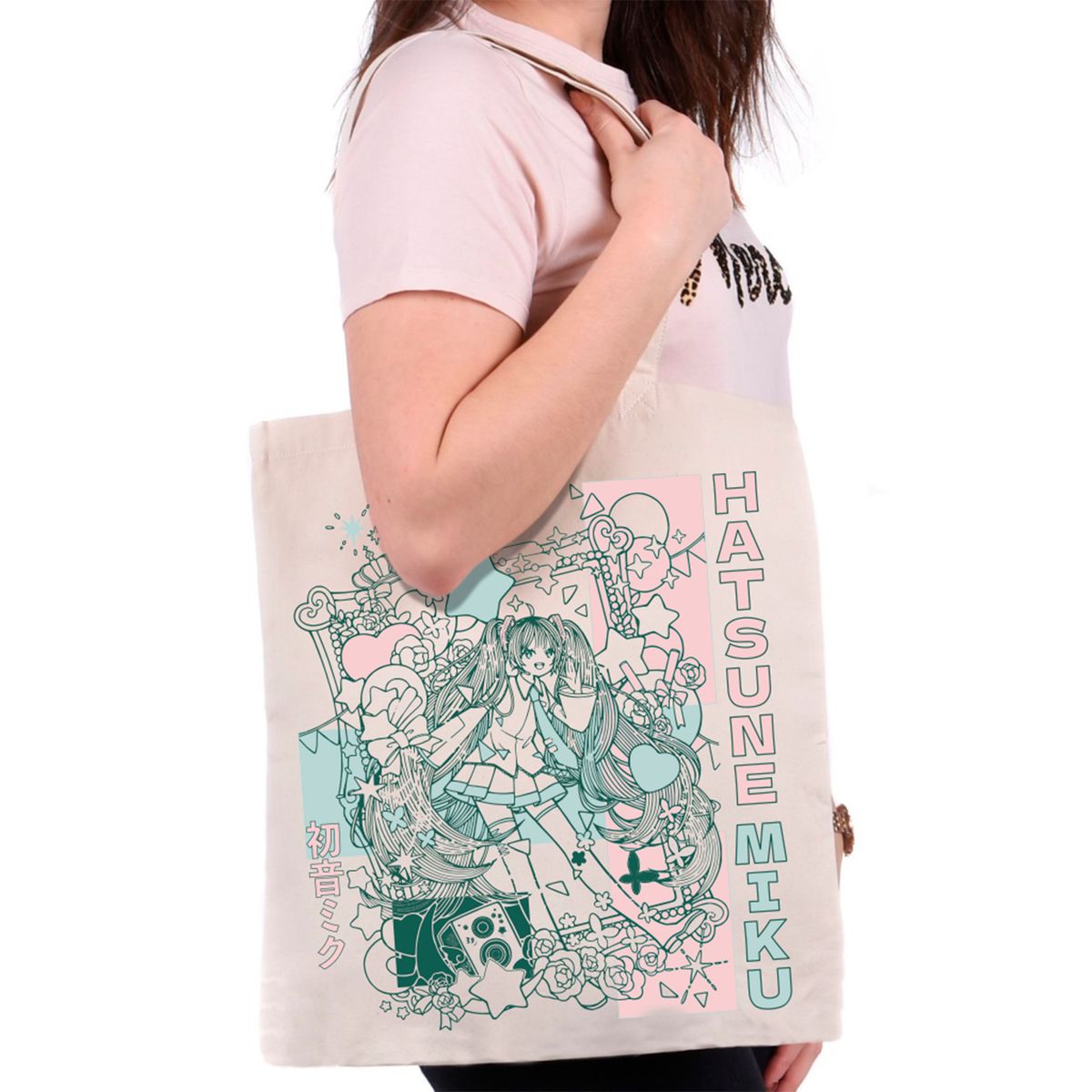 Hatsune Miku - Graphic - Kangaskassi (olkalaukku)