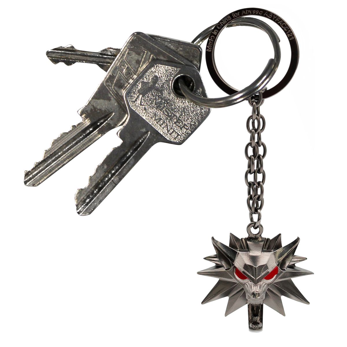 The Witcher - 3D School Wolf Emblem - Avaimenperä
