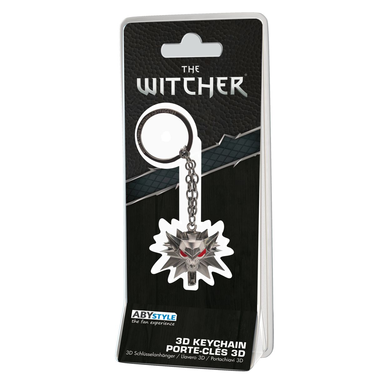 The Witcher - 3D School Wolf Emblem - Avaimenperä