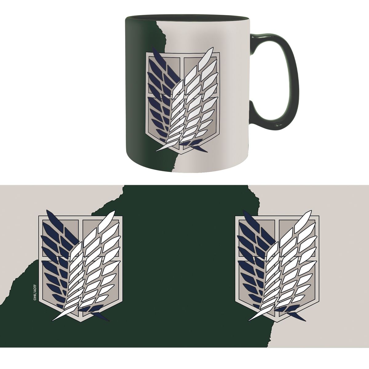 Attack on Titan - Emblem - Iso muki (XL-kokoinen)