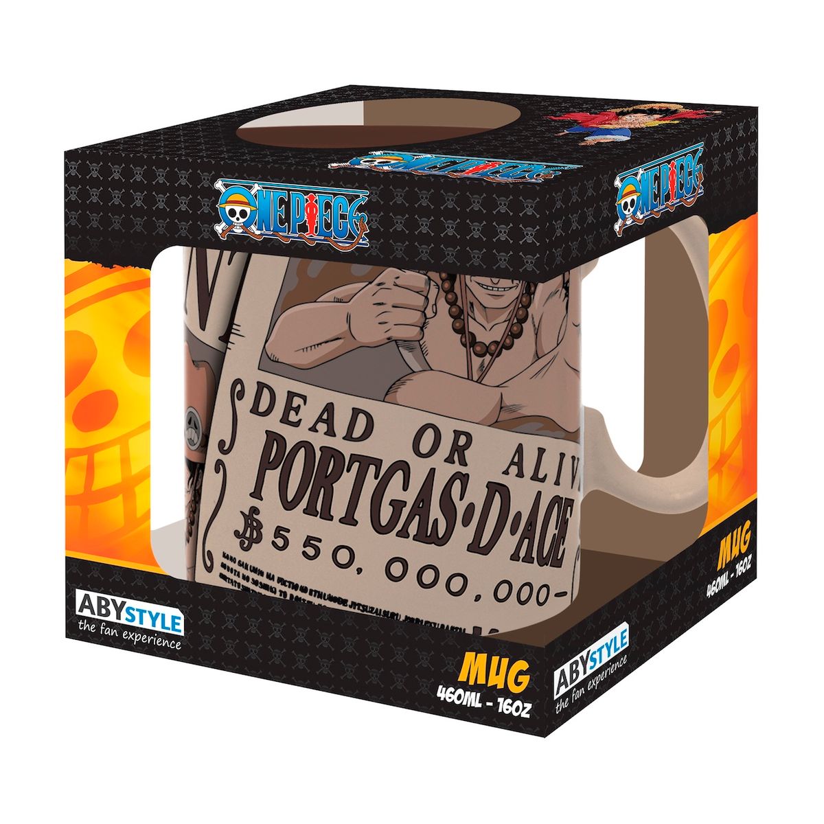 One Piece - Wanted Ace - Iso muki (XXL-koko)