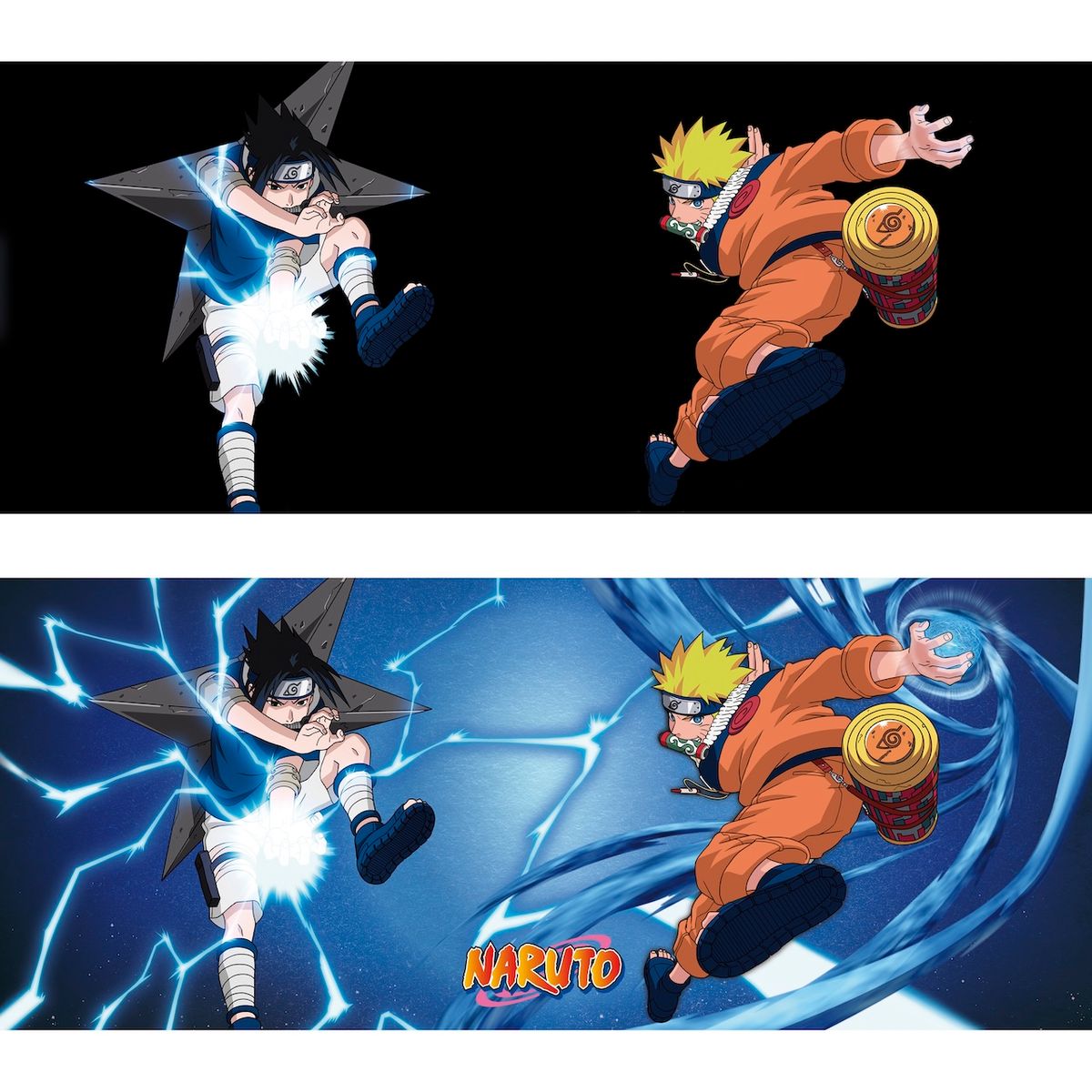 Naruto - Sasuke & Naruto - Iso Heat Change -muki (XXL-koko)
