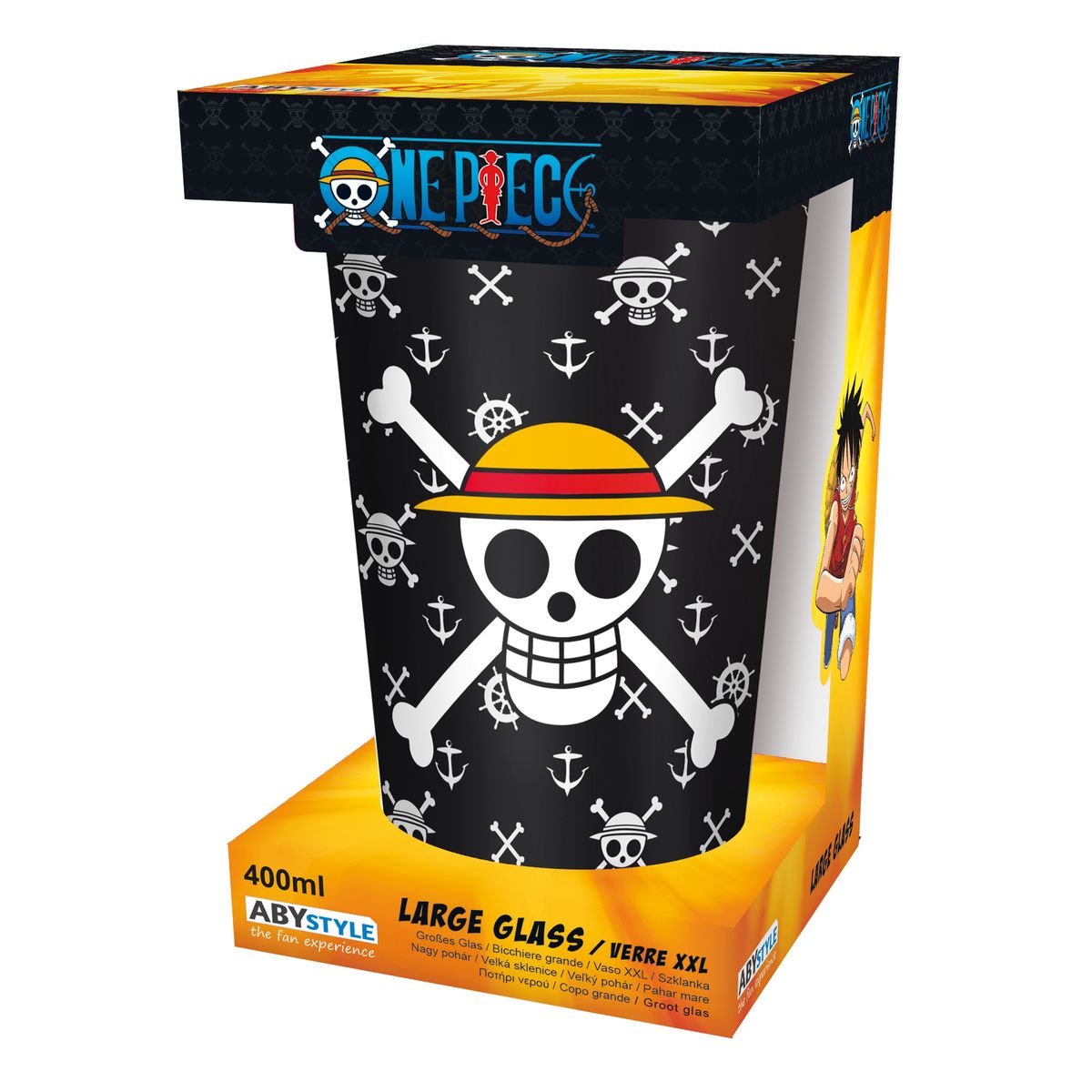 One Piece - Luffy - Iso juomalasi (XXL)