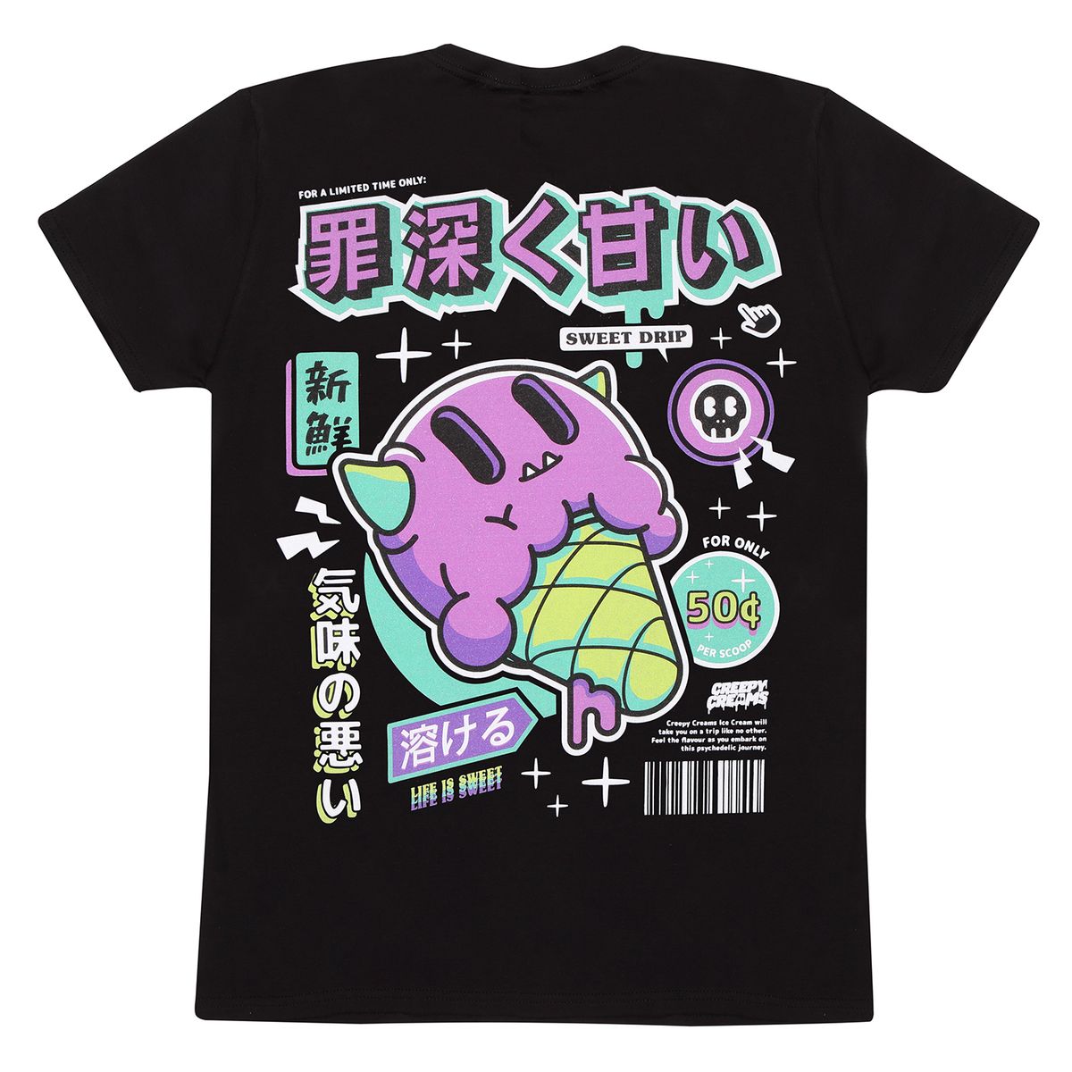 Creepy Creams - Tottori Purple - T-paita