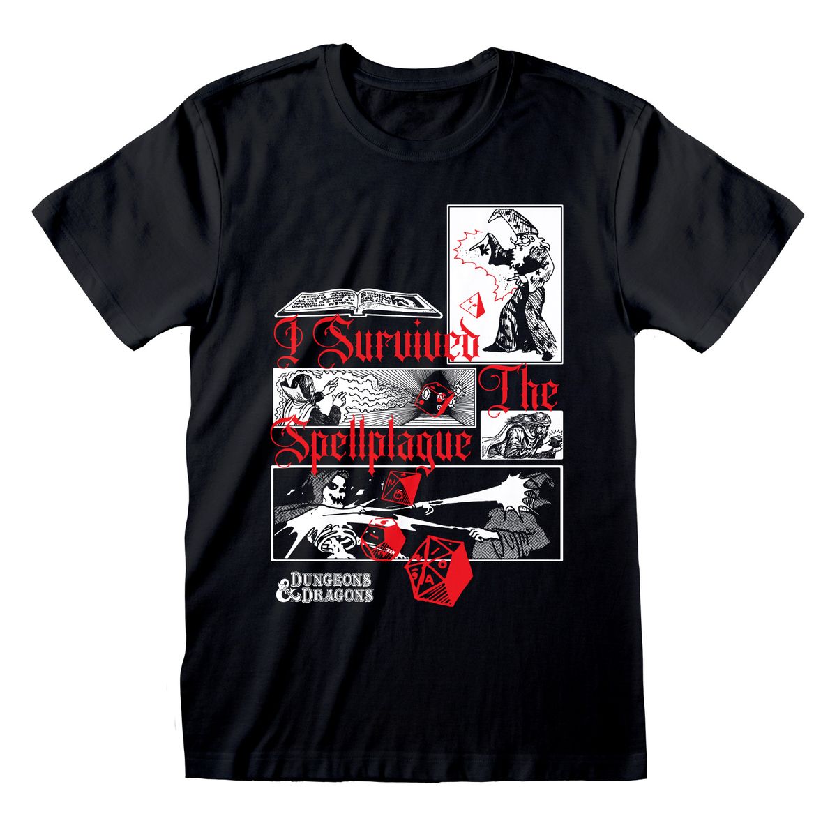Dungeons & Dragons - I Survived The Spellplague - T-paita