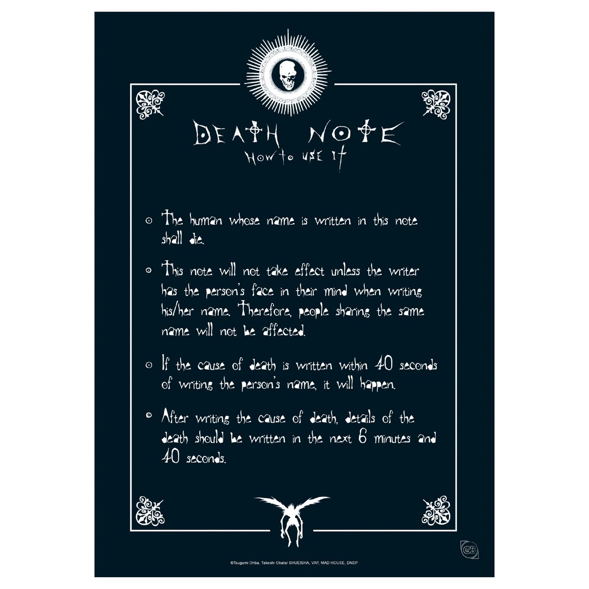 Death Note - Protagonists - Julistesetti (9 kpl)