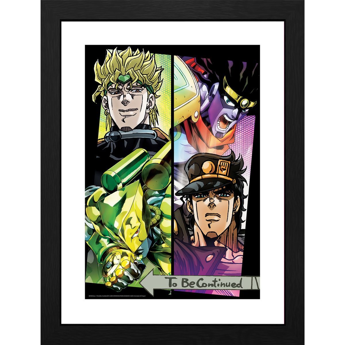 JoJo's Bizarre Adventure - Dio/Jotaro - Framed Art Print