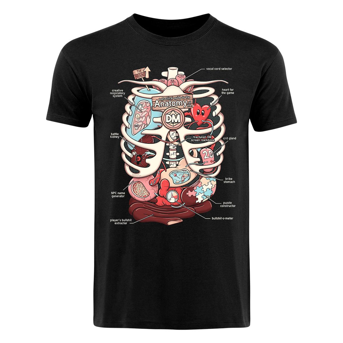 GlassStaff - Anatomy of a DM - T-paita