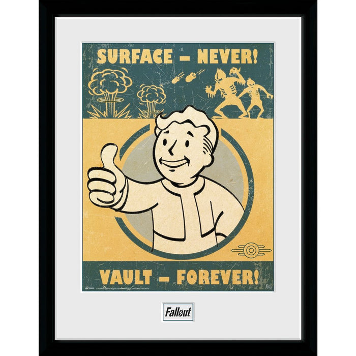 Fallout - Vault Forever - Kehystetty taidejuliste