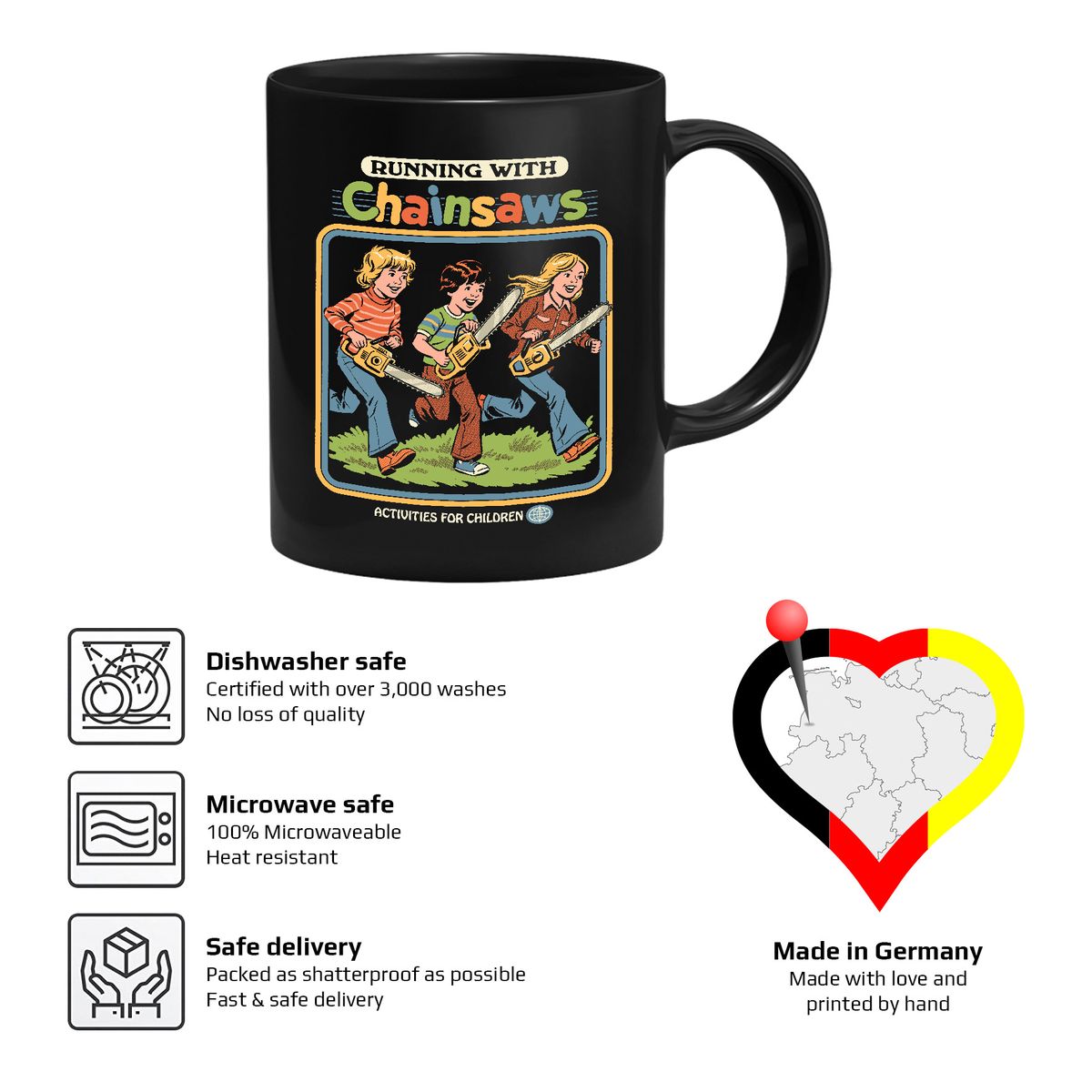 Steven Rhodes - Running with Chainsaws - Mug
