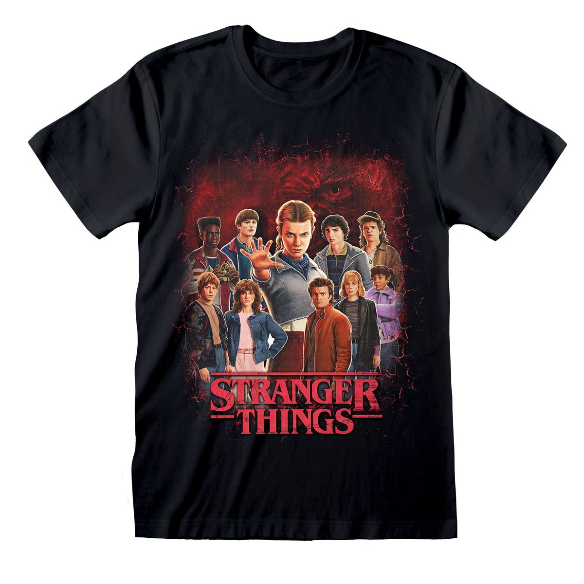 Stranger Things - Group of all Characters - T-paita