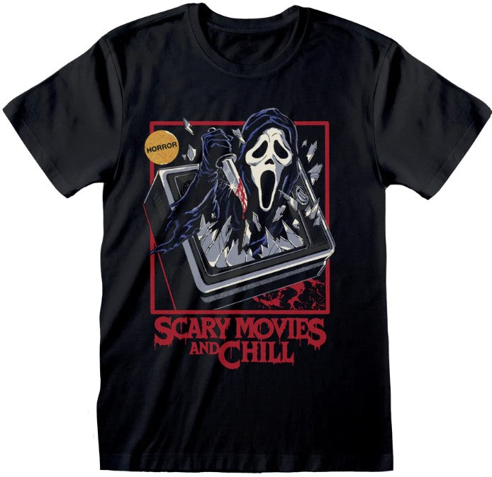 Steven Rhodes x Ghostface - Scary Movies and Chill - T-paita