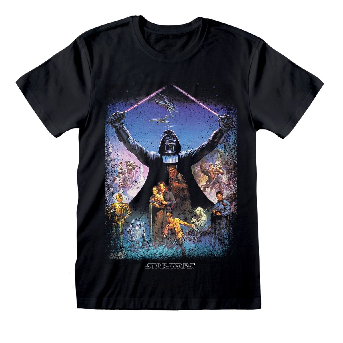 Star Wars - Darth Vader Light Saber Poster - T-paita