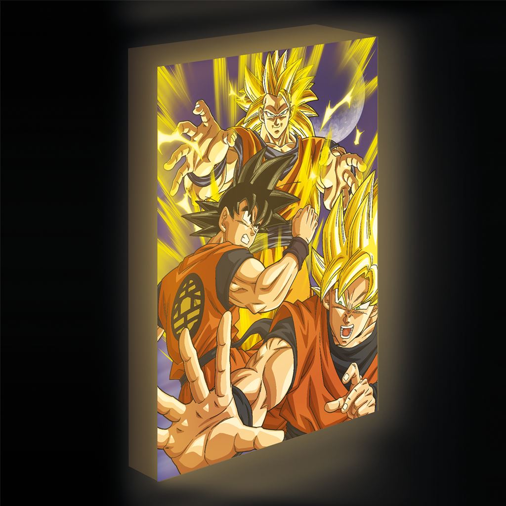 Dragon Ball - Goku Super Saiyan - LED-kuva