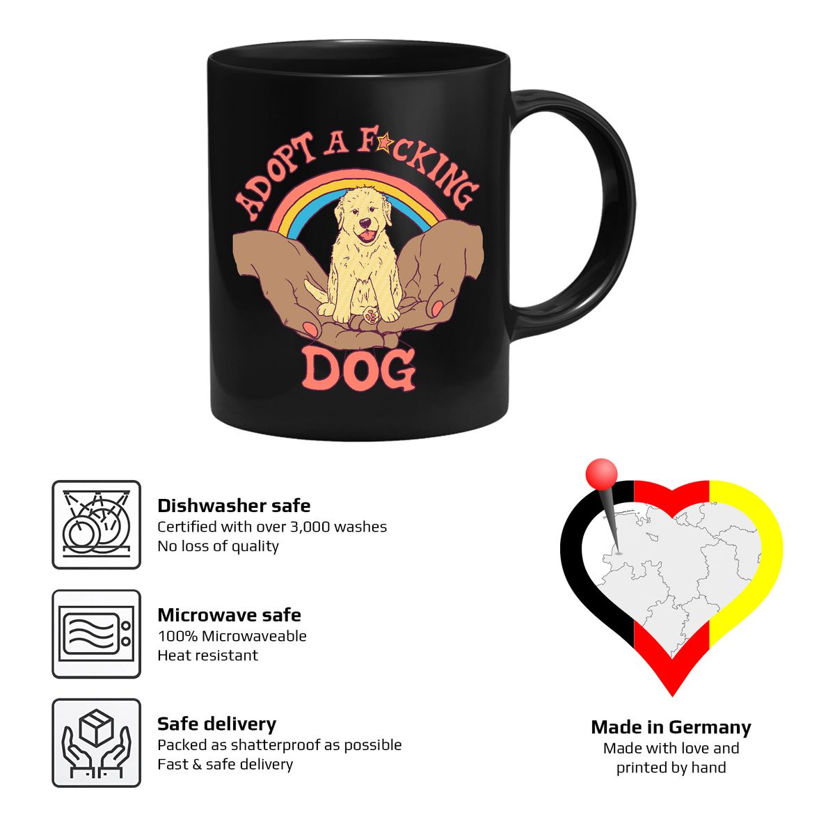 Hillary White Rabbit - Adopt a F*cking Dog - Muki