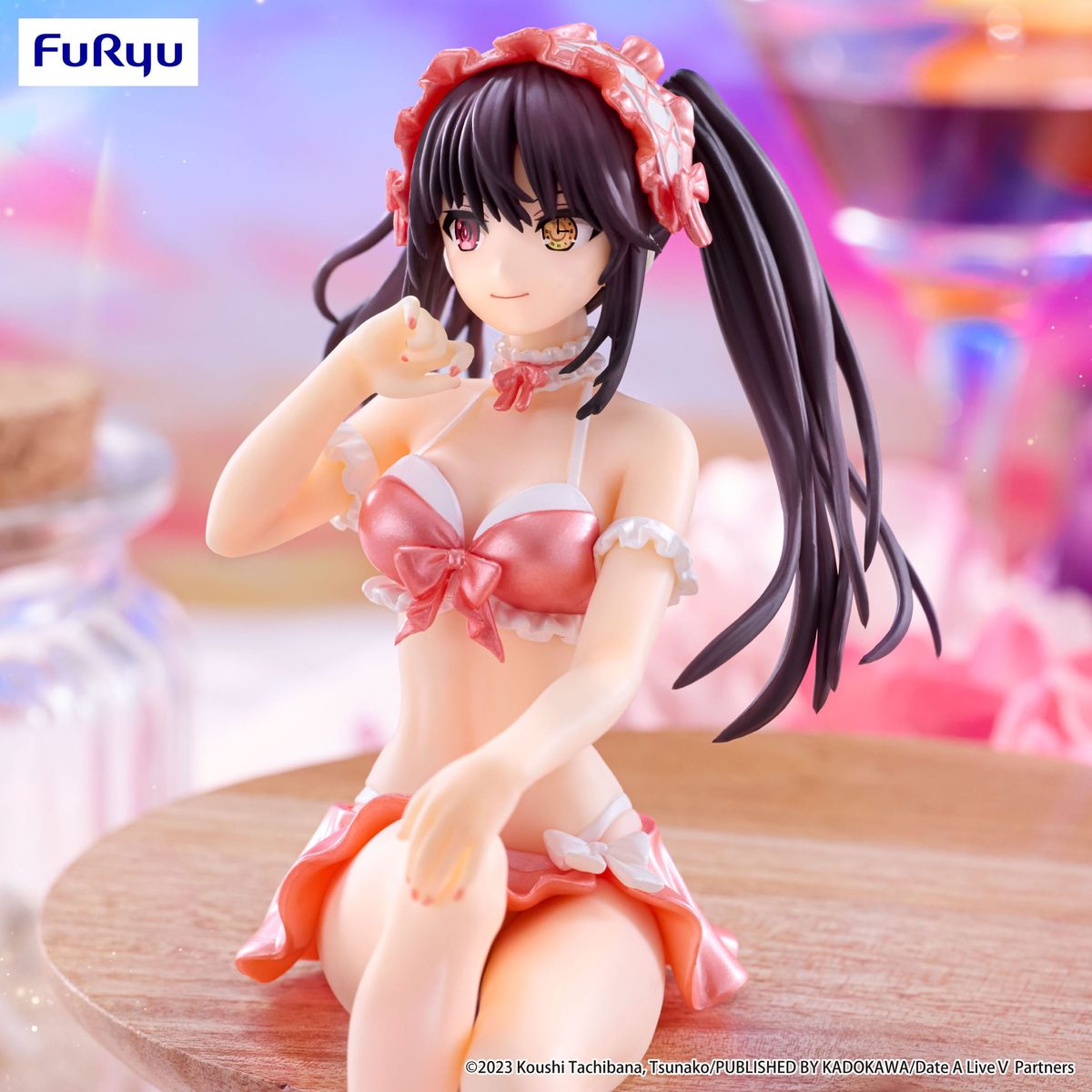 Date A Live IV - Kurumi Tokisaki Swimsuit Pastel Red - Noodle Stopper -figuuri (keräilyhahmo)