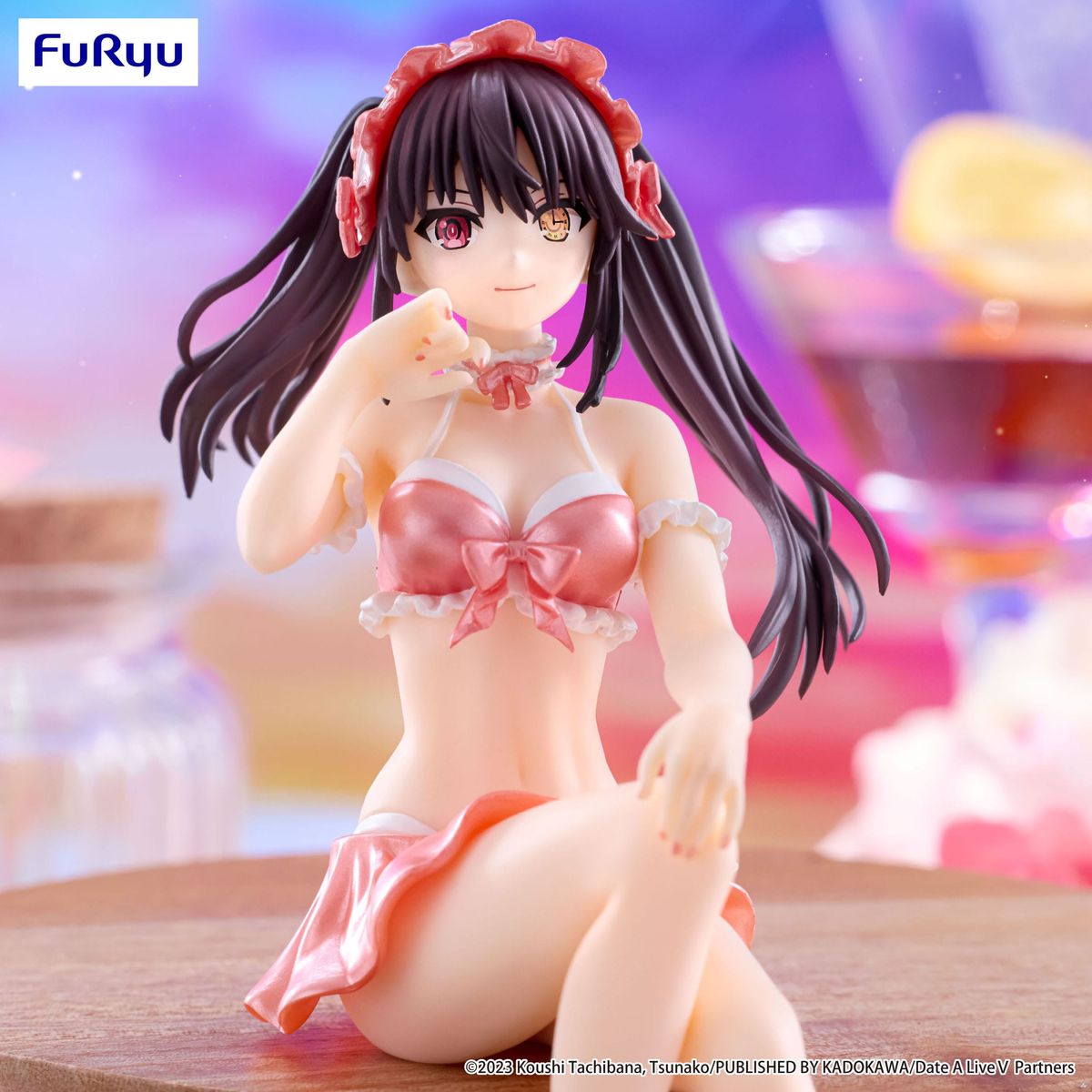 Date A Live IV - Kurumi Tokisaki Swimsuit Pastel Red - Noodle Stopper -figuuri (keräilyhahmo)