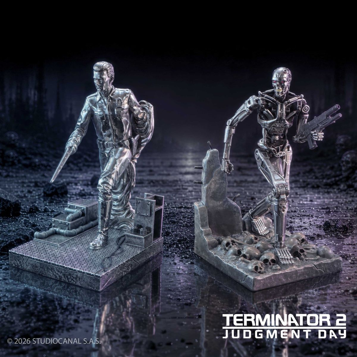 Terminator 2 - T-1000 vs. T-800 - Bookends