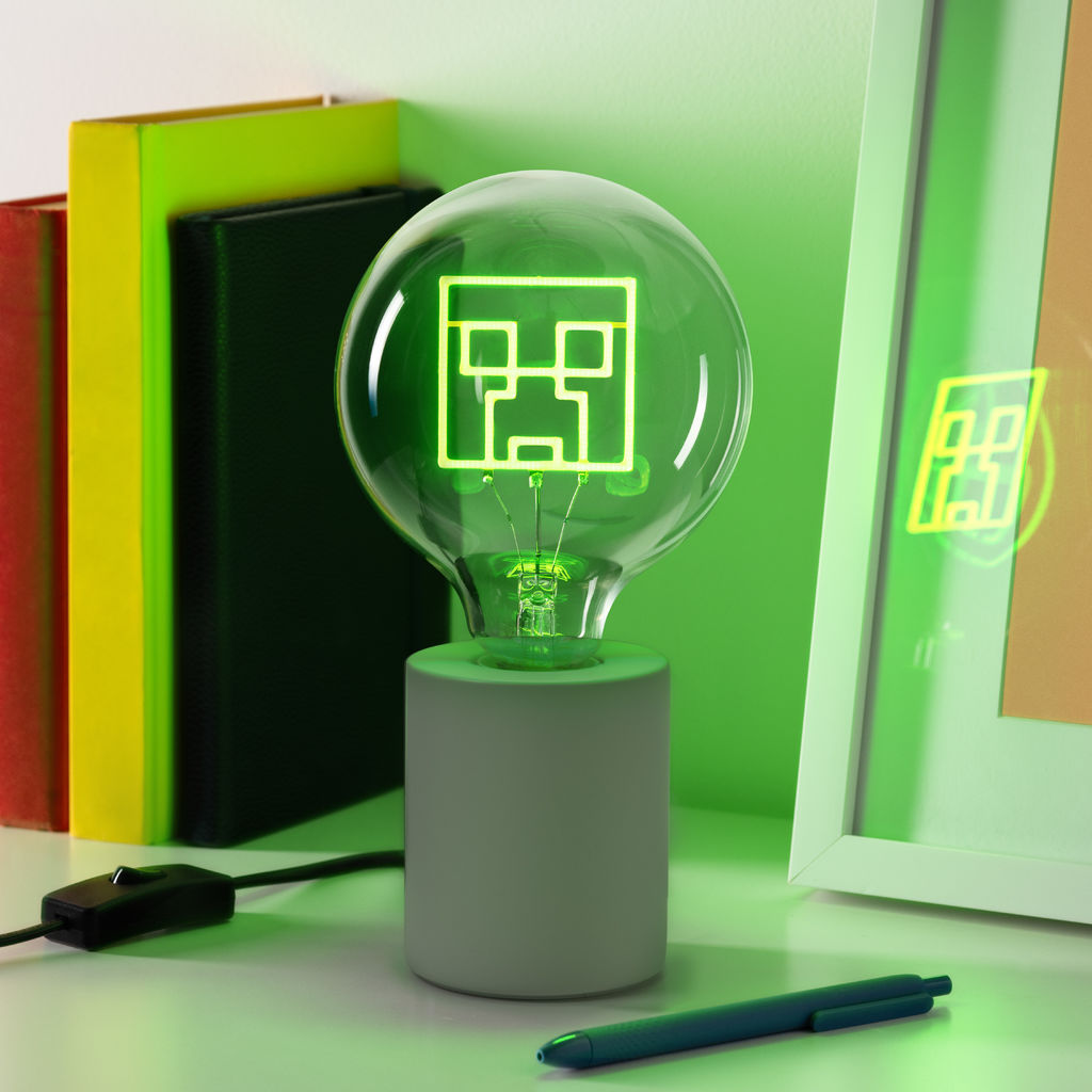 Minecraft - Creeper - Neon-tyylinen LED-lamppu