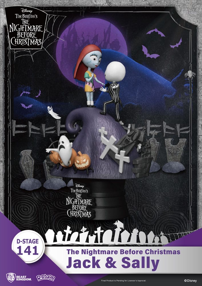 Painajainen ennen joulua - Jack & Sally - Dioraama