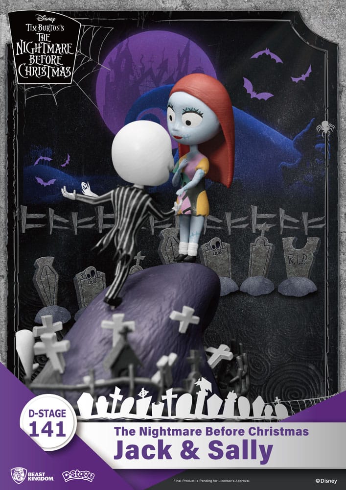 Painajainen ennen joulua - Jack & Sally - Dioraama
