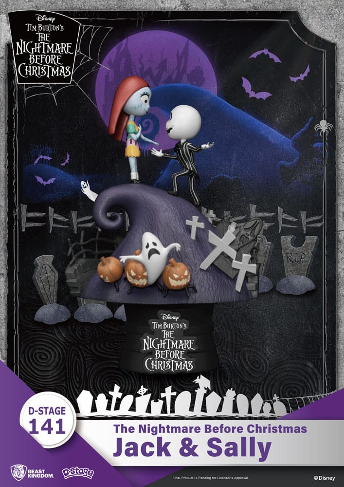Painajainen ennen joulua - Jack & Sally - Dioraama