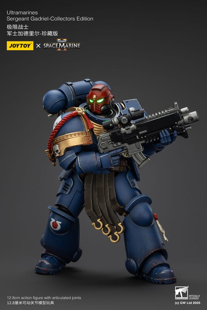 Warhammer 40,000 - Space Marine 2 Action Figure Ultramarines Sergeant Gadriel Collectors Edition - Toimintafiguuri / toimintahahmo
