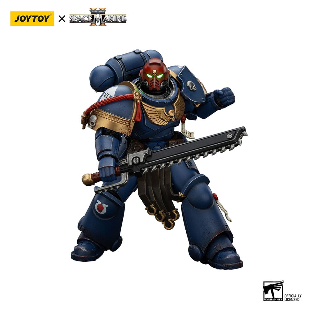 Warhammer 40,000 - Space Marine 2 Action Figure Ultramarines Sergeant Gadriel Collectors Edition - Toimintafiguuri / toimintahahmo