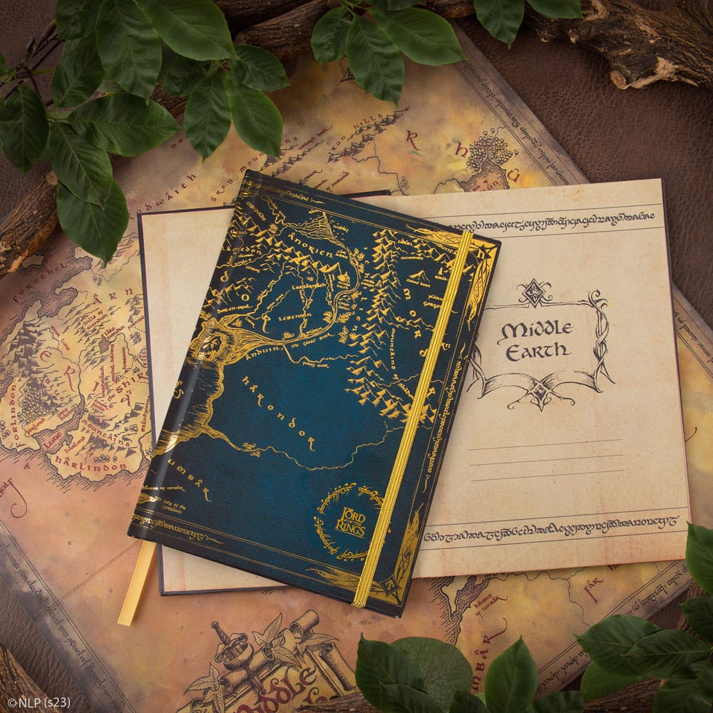 Taru sormusten herrasta - Map of Middle Earth - Muistikirja