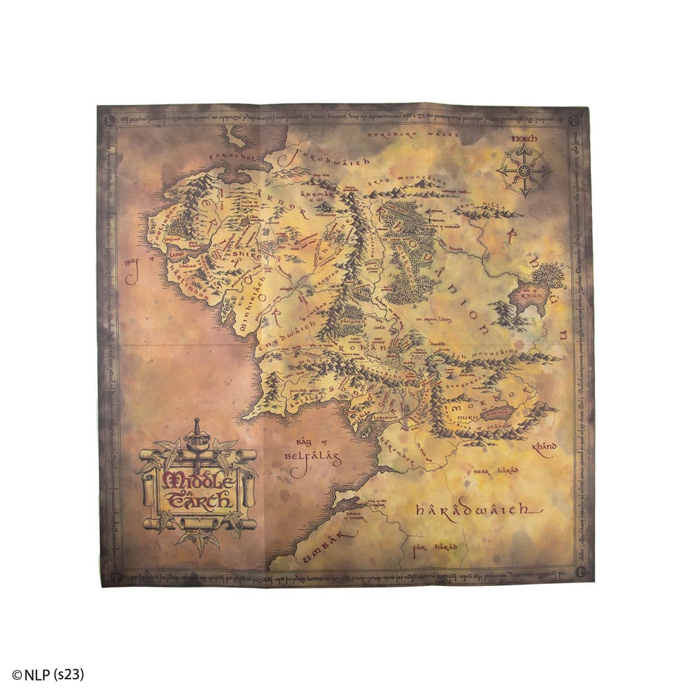 Taru sormusten herrasta - Map of Middle Earth - Muistikirja