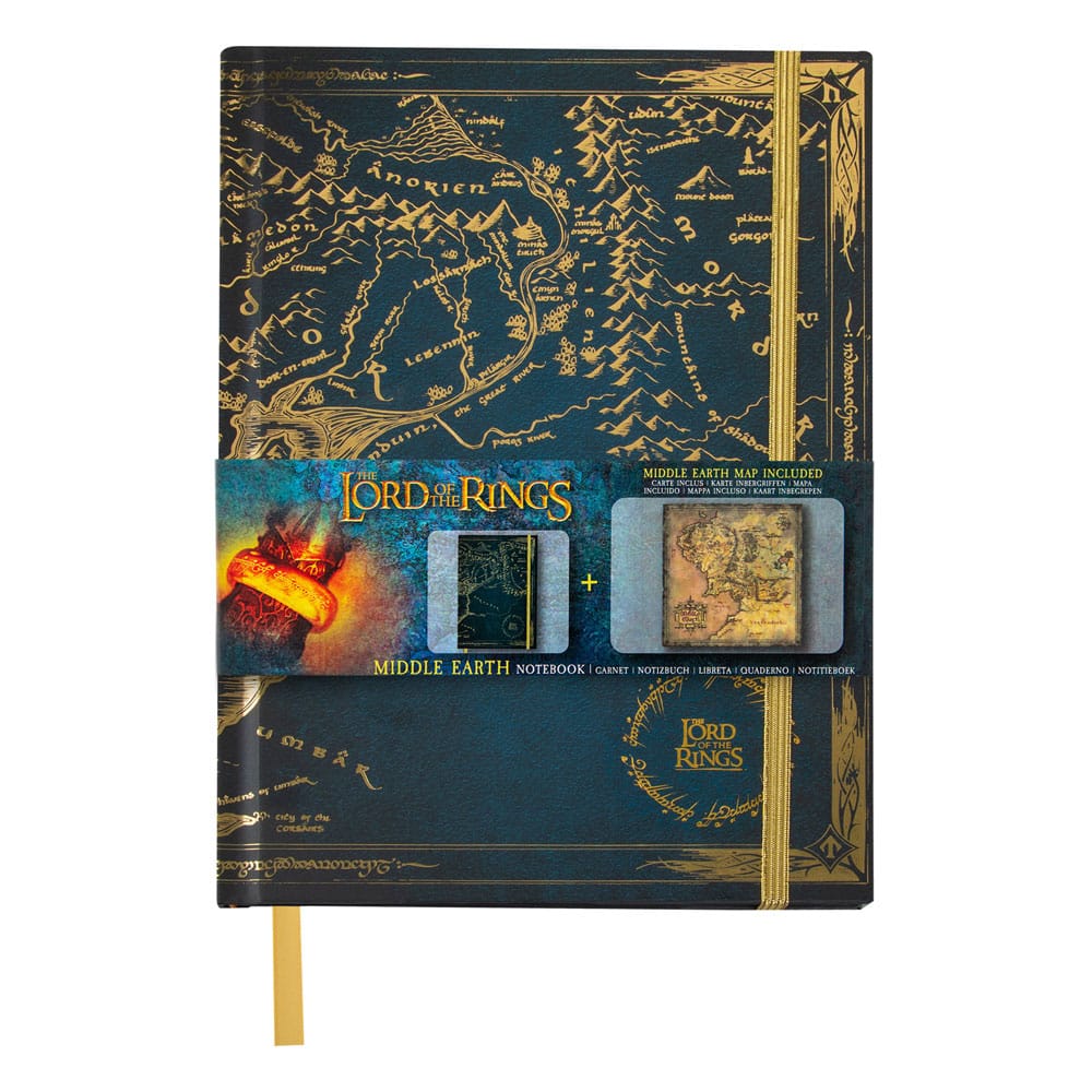 Taru sormusten herrasta - Map of Middle Earth - Muistikirja