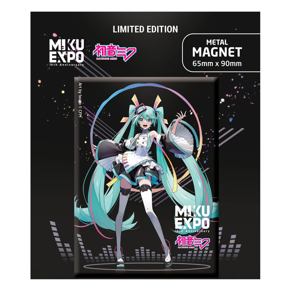 Hatsune Miku - Miku Expo 10th Anniversary - Magneetti (musta)