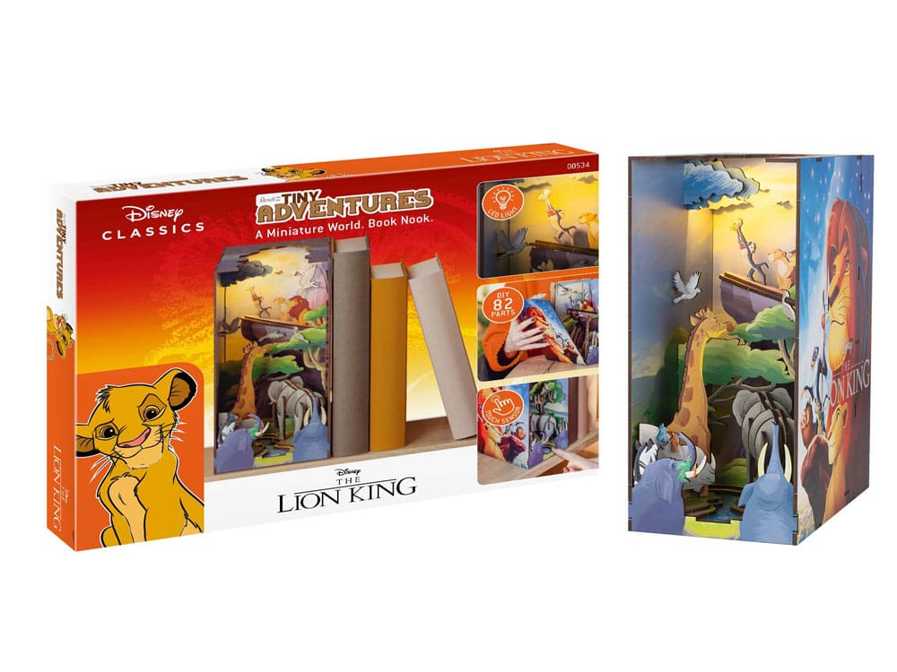 Leijonakuningas - Tiny Adventures Book Nook Mini Diorama (kirjahyllynkoriste/dioraama)