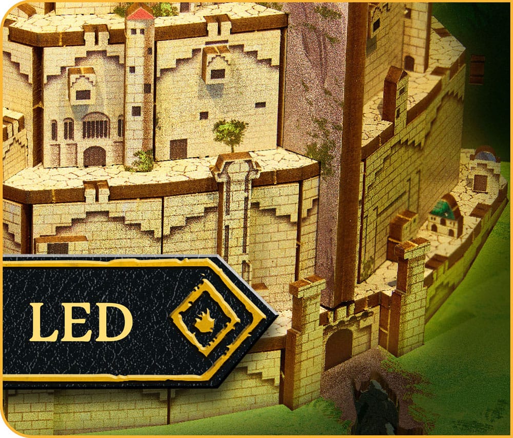 Taru sormusten herrasta - Minas Tirith - Tiny Adventures Book Nook Mini Diorama (kirjahyllynkoriste/dioraama)