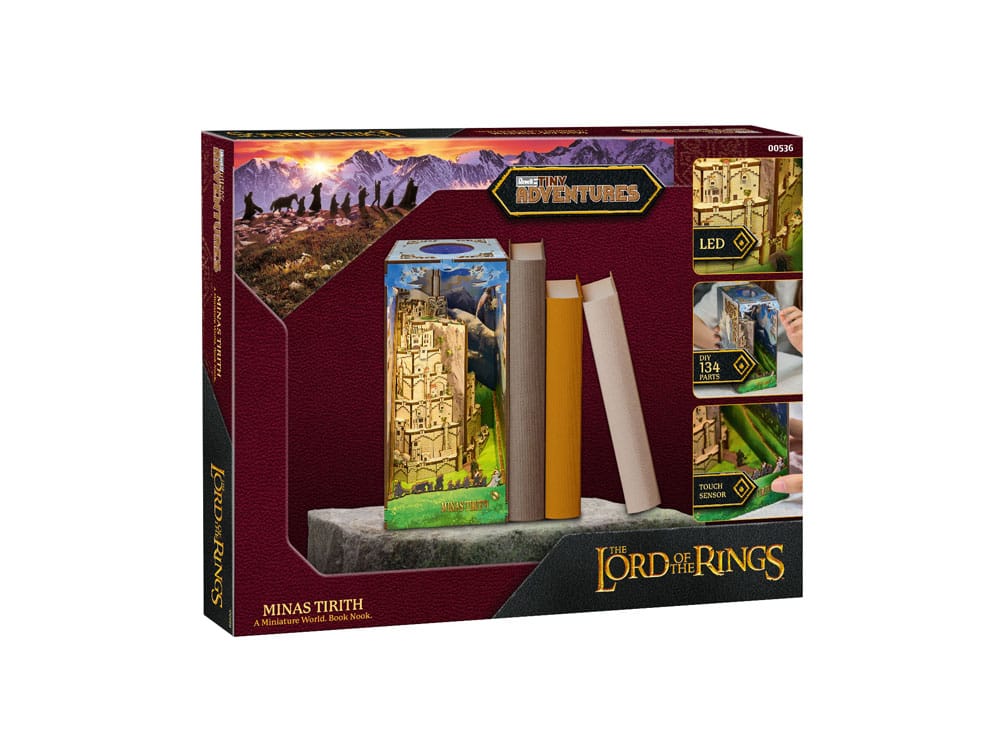 Taru sormusten herrasta - Minas Tirith - Tiny Adventures Book Nook Mini Diorama (kirjahyllynkoriste/dioraama)