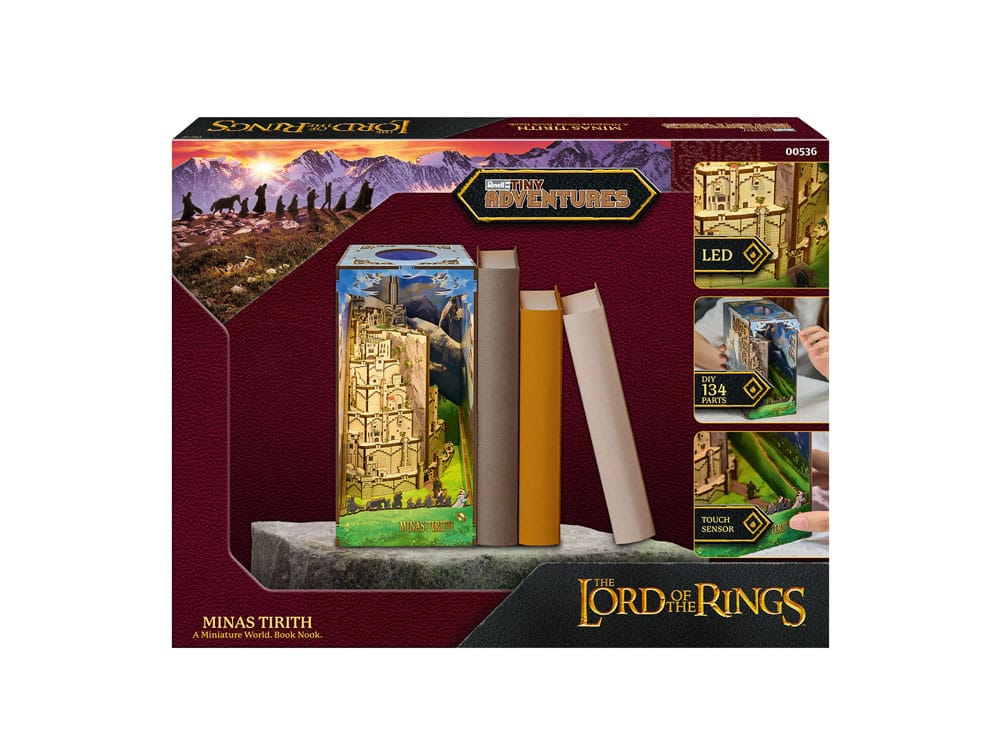 Taru sormusten herrasta - Minas Tirith - Tiny Adventures Book Nook Mini Diorama (kirjahyllynkoriste/dioraama)