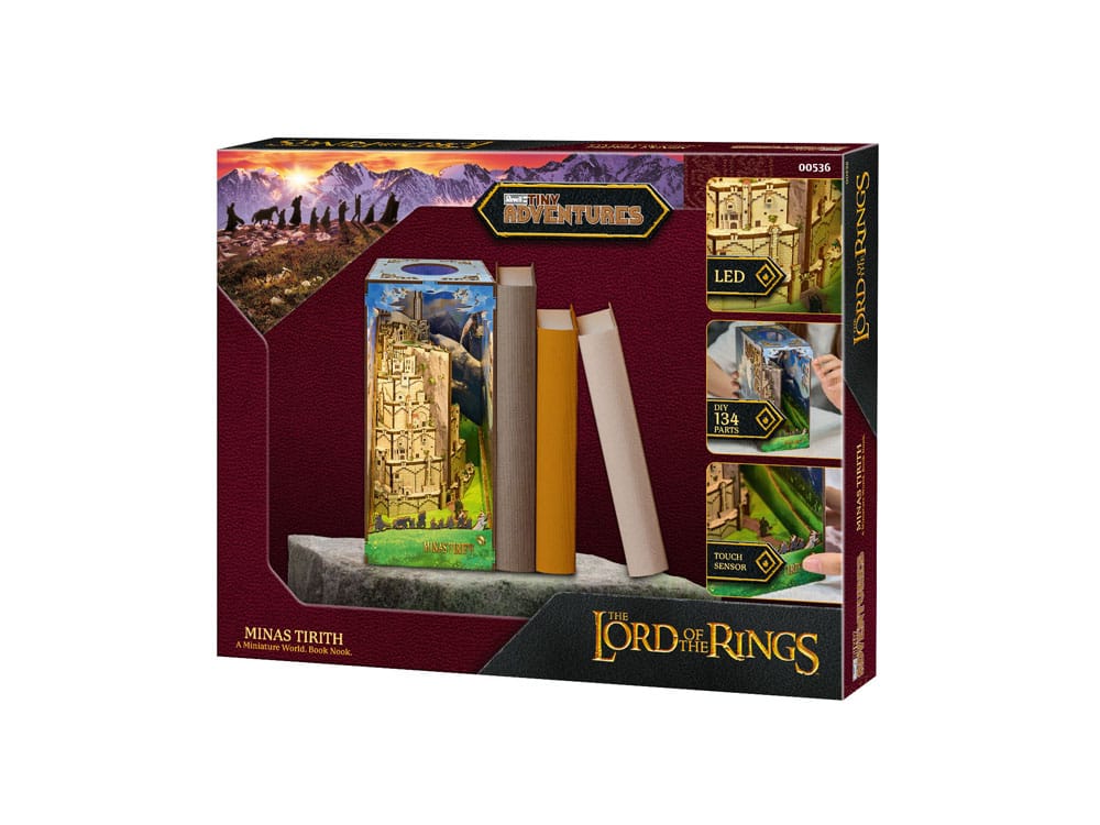Taru sormusten herrasta - Minas Tirith - Tiny Adventures Book Nook Mini Diorama (kirjahyllynkoriste/dioraama)