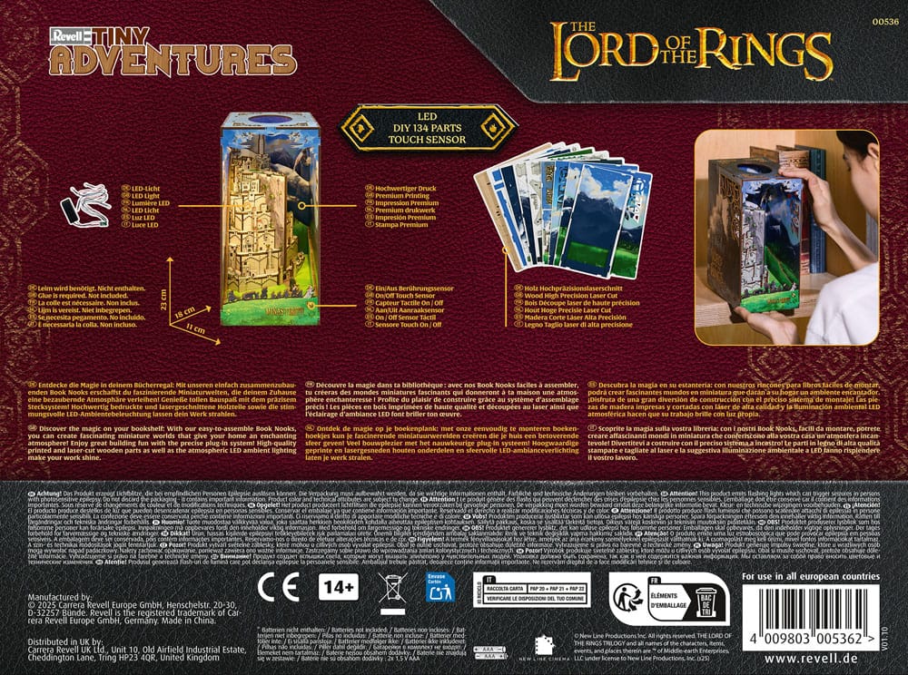 Taru sormusten herrasta - Minas Tirith - Tiny Adventures Book Nook Mini Diorama (kirjahyllynkoriste/dioraama)