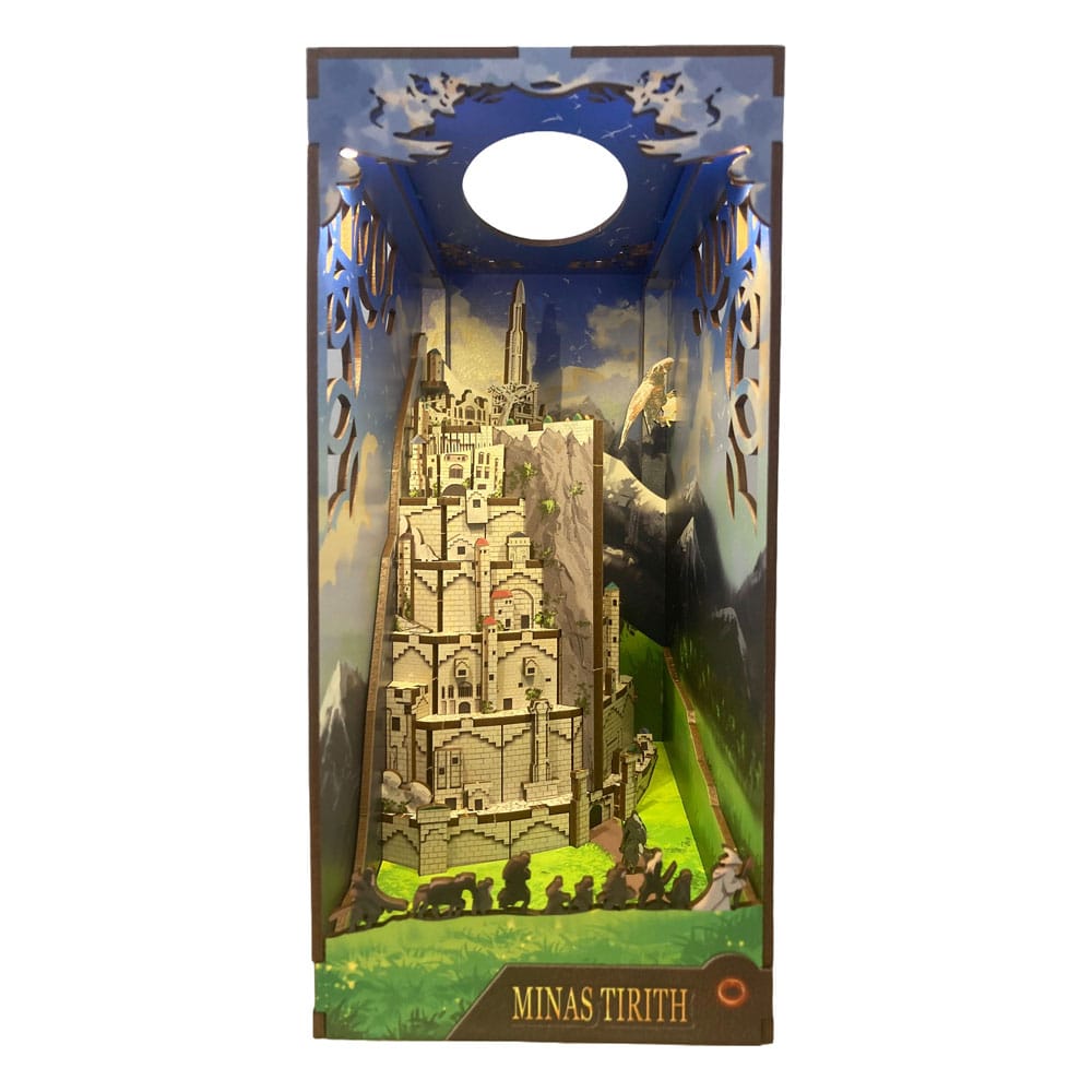 Taru sormusten herrasta - Minas Tirith - Tiny Adventures Book Nook Mini Diorama (kirjahyllynkoriste/dioraama)