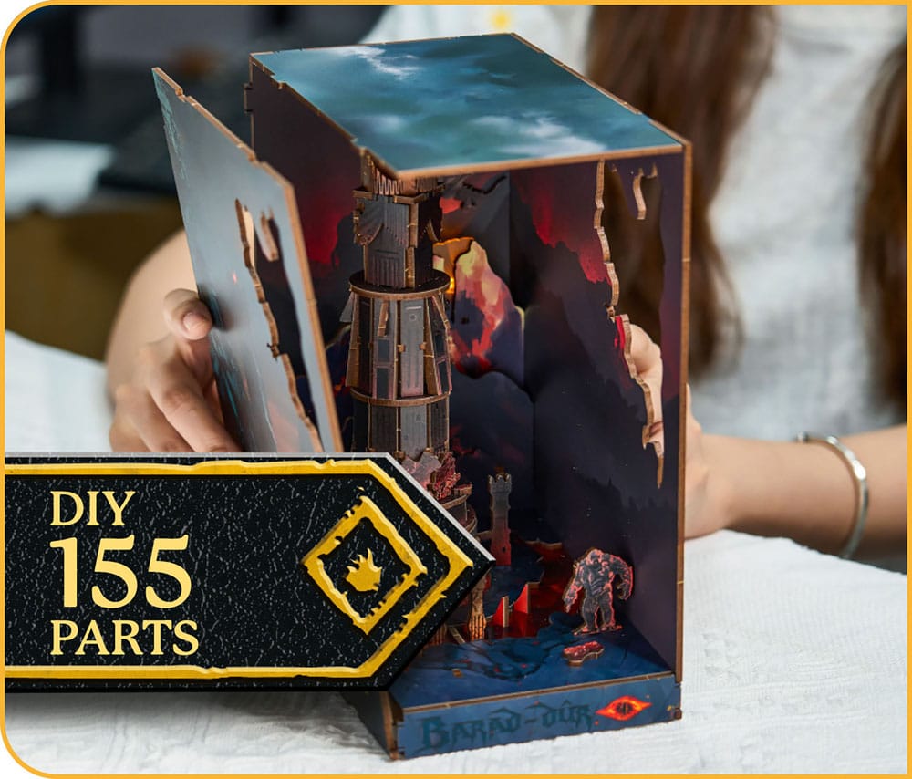 Taru sormusten herrasta - Barad-Dûr - Tiny Adventures Book Nook Mini Diorama (kirjahyllynkoriste/dioraama)