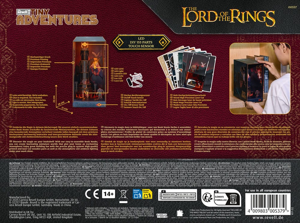 Taru sormusten herrasta - Barad-Dûr - Tiny Adventures Book Nook Mini Diorama (kirjahyllynkoriste/dioraama)