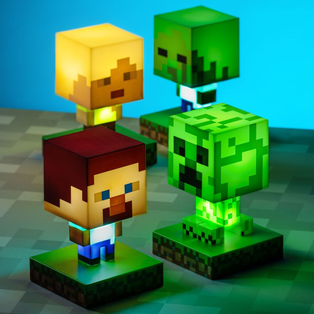 Minecraft - Zombie - Pöytävalaisin