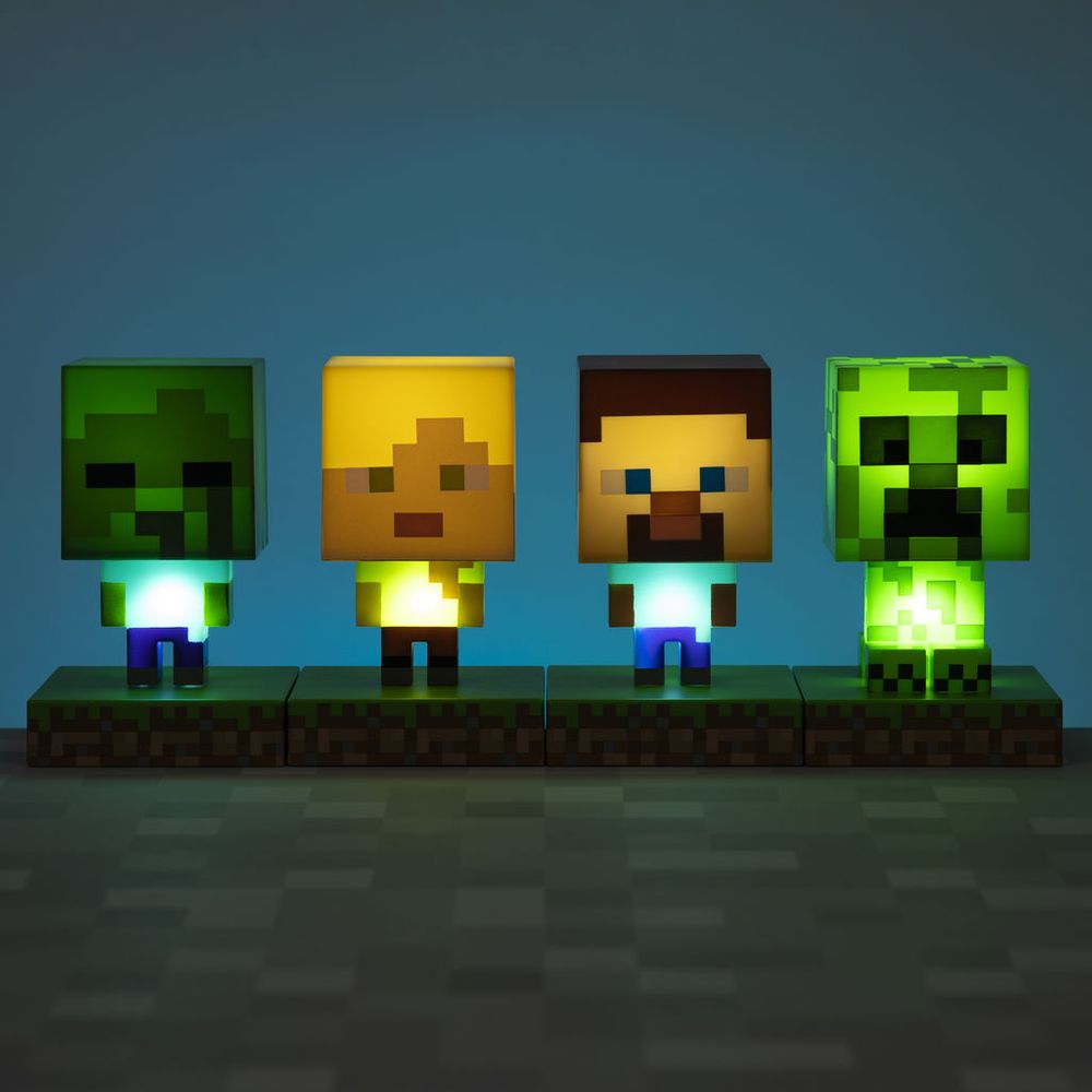 Minecraft - Zombie - Pöytävalaisin